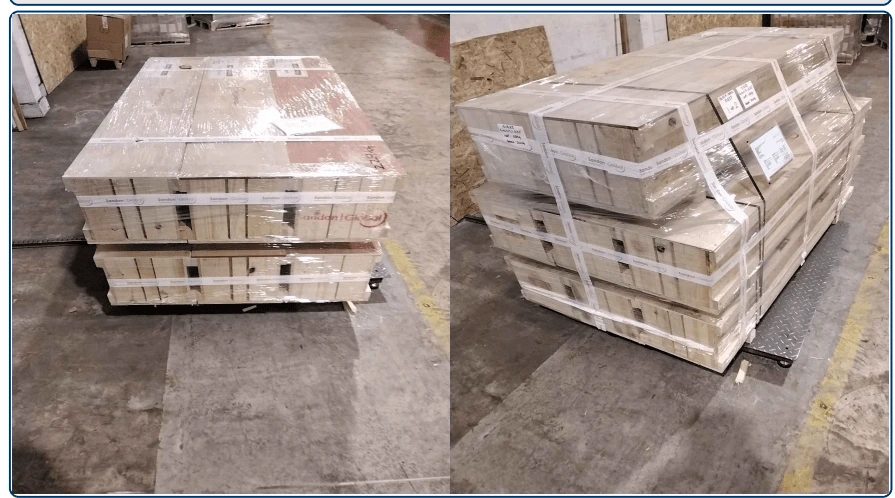 Two pallets for air freight to Mexico from the UK