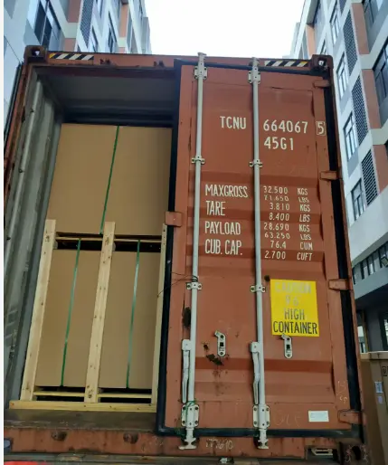 Loading shipping container from China for sea freight to UK