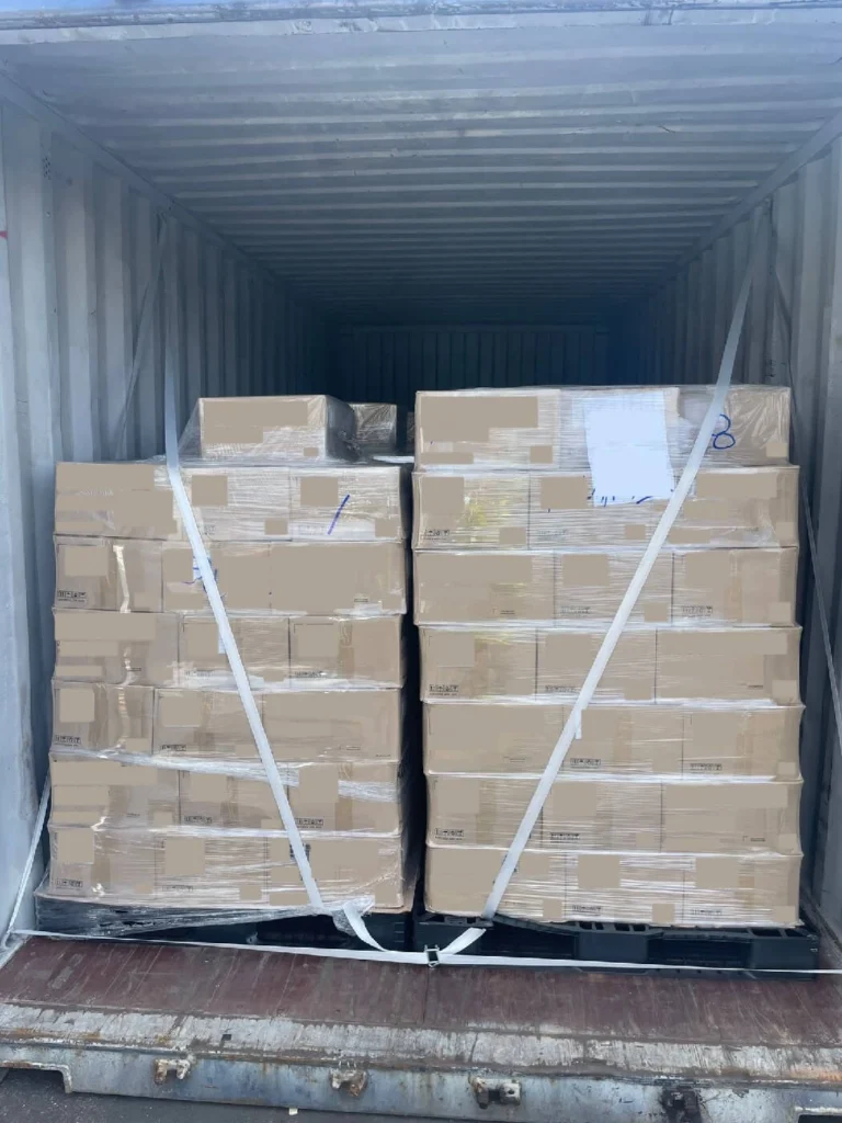 Loaded Shipping Container for Sea Freight Shipping from South Korea to the UK